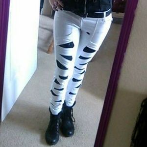 Royal Bones Front Strap Pants